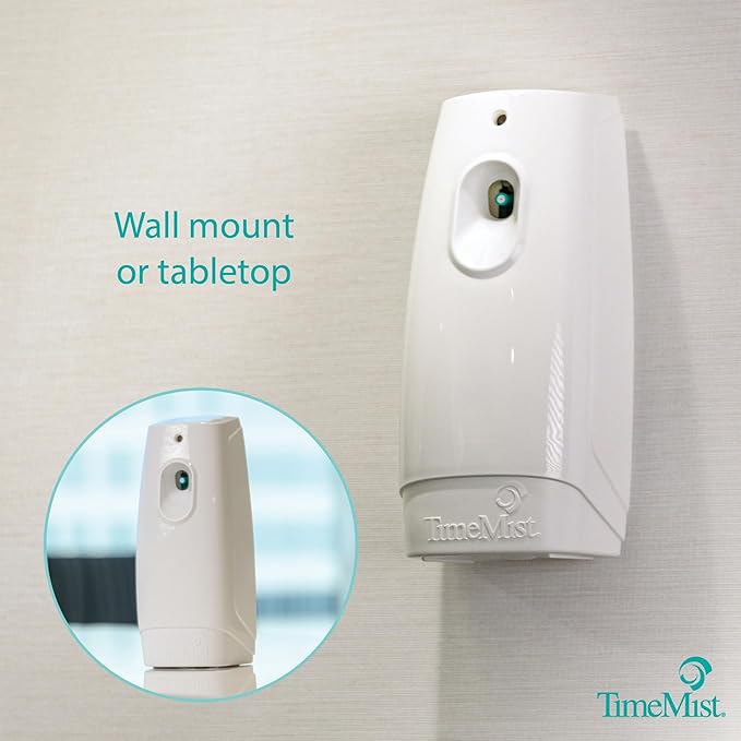 TimeMist Classic Metered Aerosol Fragrance Dispenser 1047717 (1 Unit) Great for Bathroom Locker Room Breakroom and Washroom