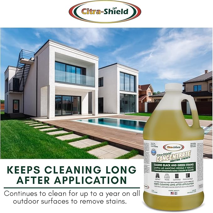 Natural Powerful Outdoor Cleaner Multi-Use Formula Powers Through Stains on Decks Siding Fences Concrete and More (4)
