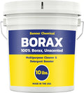 Raw Borax (10 lbs) - 100% Pure Unscented Multi-Purpose Cleaner &amp Detergent Booster - Natural Household Cleaner and Stain Remover - Made in the USA