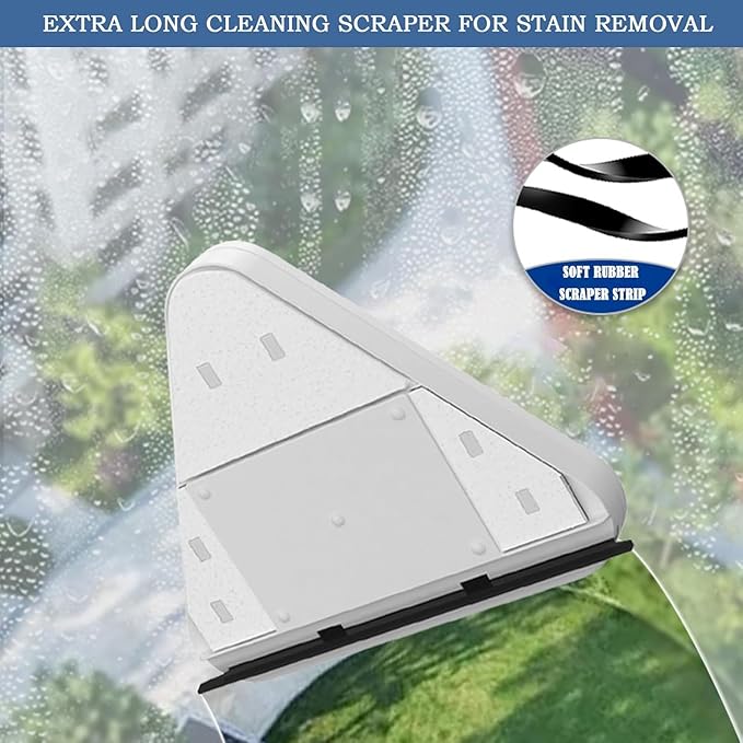 Magnetic Window Cleaner ToolWindshield Cleaner Tool MagneticDouble-Sided Cleaner Glass Tool High Rise and CarMagnetic Windshield Cleaner for High Rise Car Glazed