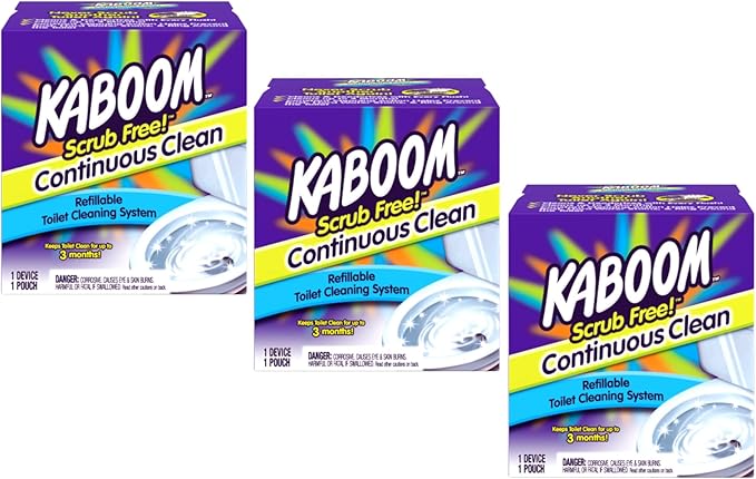 Church And Dwight 35113 kaboom Scrub Free Toilet Cleaning System (Pack of 3)