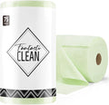 Fantasticlean Microfiber Cleaning Cloth Roll -75 Pack Tear Away Microfiber Towels 12 x 12 Reusable Washable Scratch Free Ultra Absorbent Dishcloth for All-Around Cleaning Supplies (Green)