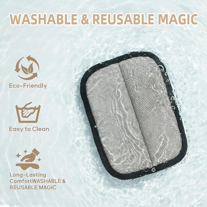 2 PCS Pet Hair Removal Glove for Cats &amp Dogs Newly Pro Five-Finger Electrostatic Pet Hair Remover Gloves Magic Brush Pet Hair Removal Tool (Black L)