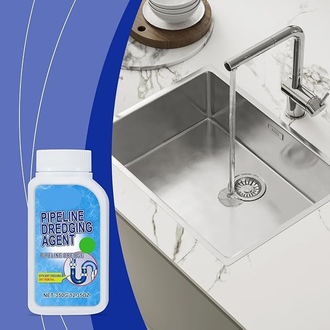 Powerful Drain Unclogging Powder for Kitchen Toilet and Sink - Odor Eliminator Long-Term Blockage Prevention &amp Drain Cleaning Solution(3PCS)