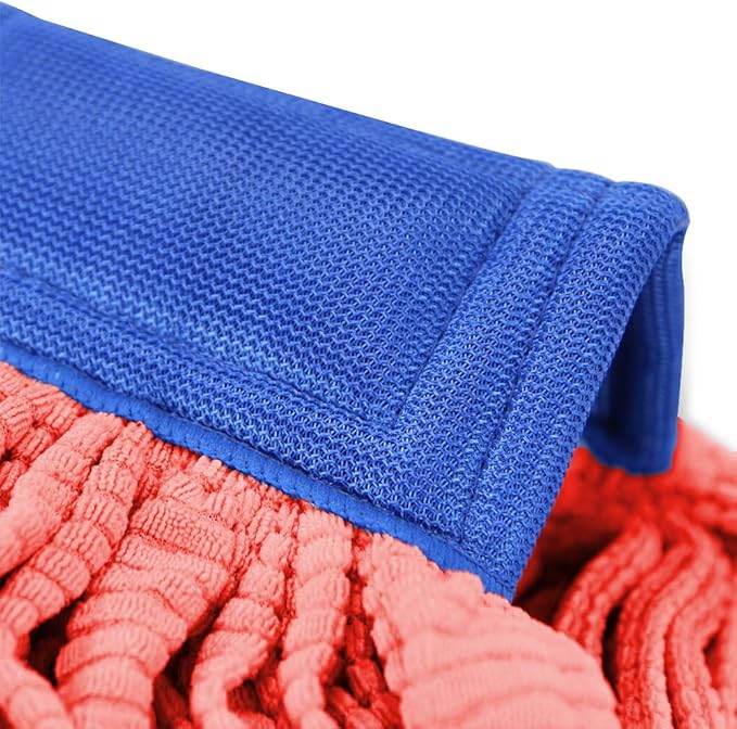 Arkwright Microfiber Tube Mop Head Replacement - Heavy Duty Lint Free Super Absorbent &amp Bleach-Safe Janitorial Essential for Commercial &amp Industrial Floor Cleaning 21 oz Red