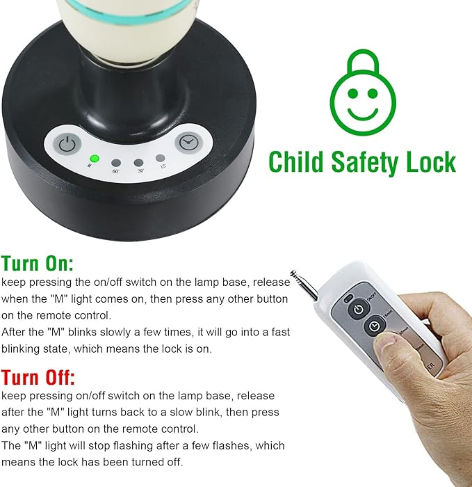 36Watts UV Sanitizer Lamp with Remote Control Powerful Ozone UVC Light with E26 Base for Basement/Bedroom/Kitchen/Office/Storehouse/Car 3-Gear Timer 110V with Ozone-– Perfect Father's Day Gifts