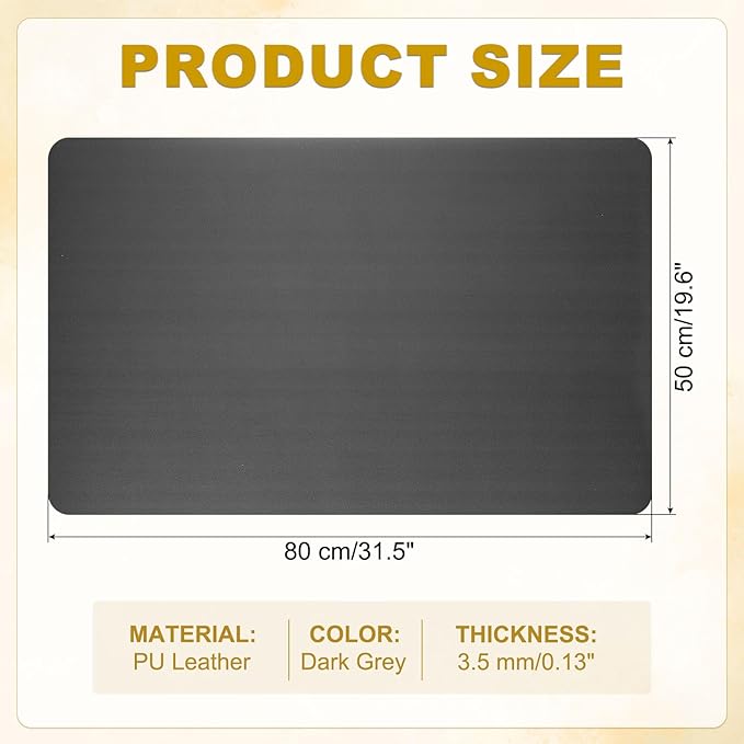 uxcell Dish Drying Mat for Kitchen Counter 31.5 x 19.6 Dish Drying Pad Dark Grey