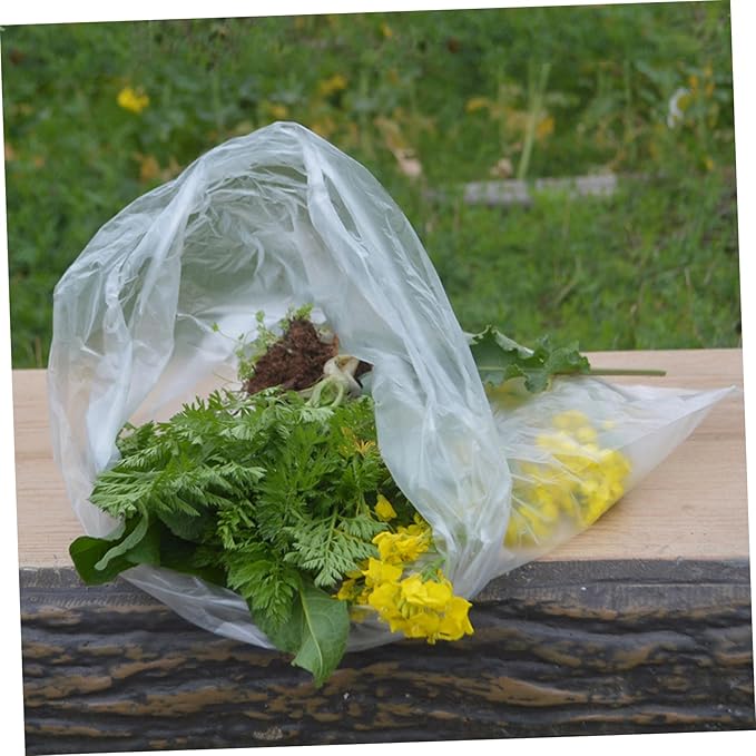 minkissy 200pcs Thickened Pe Plastic Bags Disposable Storage Pouches for Large Trash Bags Trash Can Liners