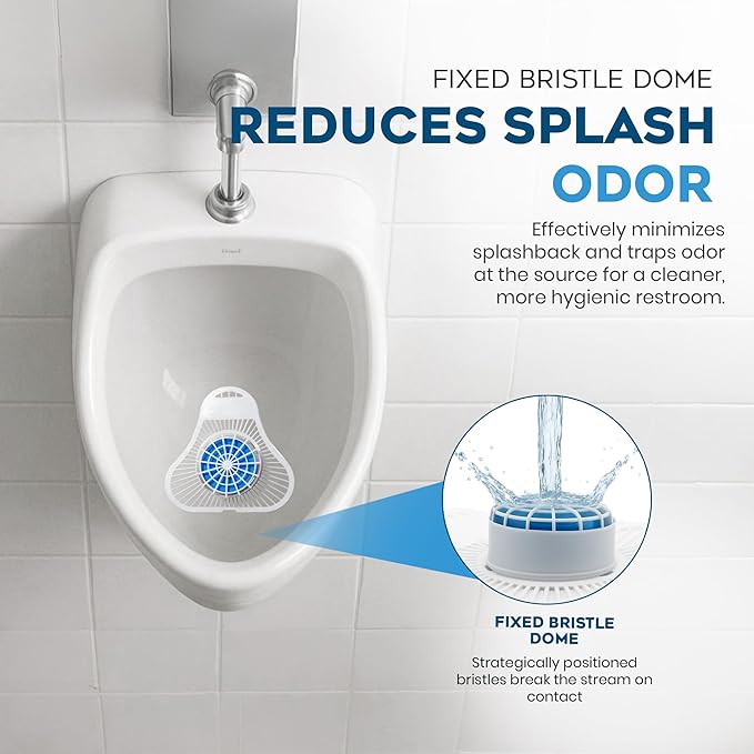 The ULTIMATE Urinal Cakes for Men Bathroom Up to 3000 Flushes12 Pack Urinal Screen Deodorizers Ocean Breeze Splash-Free Design Fits All Urinals Urinal Deodorizer Gloves &amp Tongs included