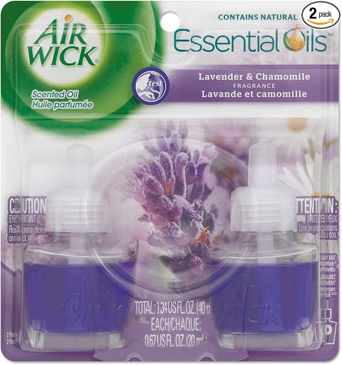 Air Wick 78473CT Scented Oil Refill Lavender &amp Chamomile 0.67oz 2/Pack