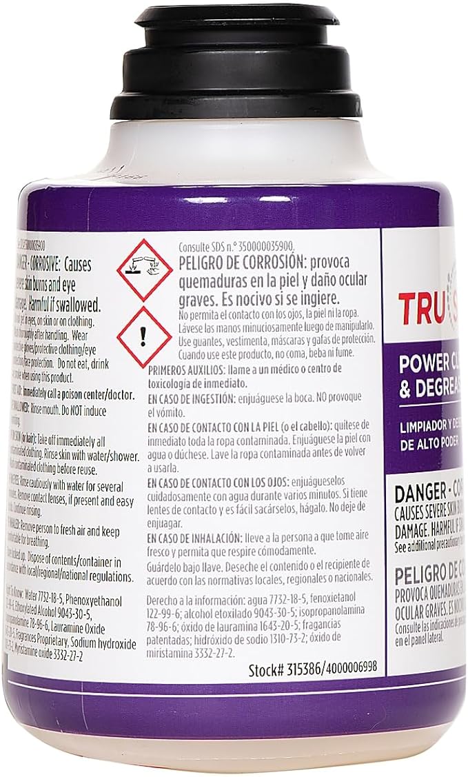SC Johnson Profesional TruShot 2.0 Power Cleaner &amp Degreaser Clean Fresh Scent 10 oz. 4/Carton (315386)