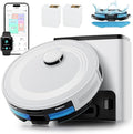 Lefant LiDAR Robot Vacuum and Mop75-Day Self-Emptying6000Pa Powerful SuctionCustomized CleaningHome Mapping 140 Min Runtime Roller Brush for Carpet2.4G/5G WiFi/Alexa/APP/iWatchM2 Plus