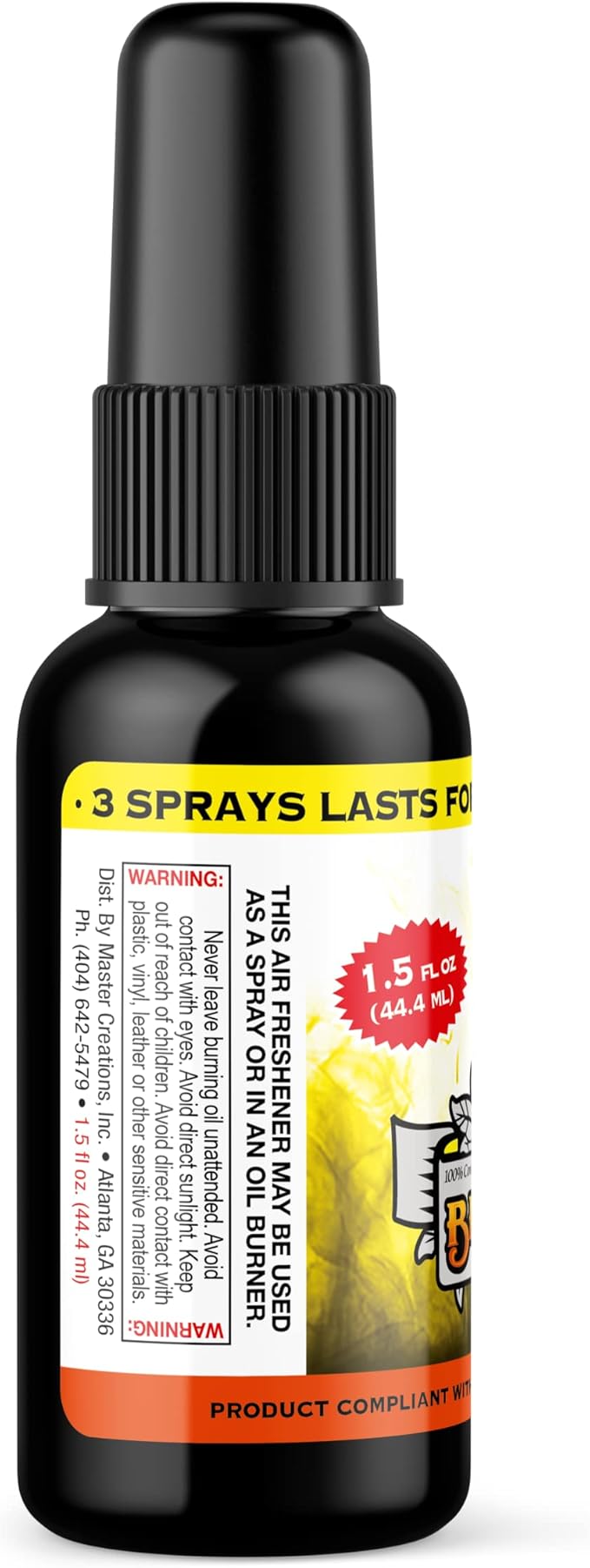 BluntPower (Pineapple 5 Pack) Concentrated Air Freshener - Premium Oil Based Air Freshener Spray For Home and Car - Long-Lasting Bathroom Spray Car Freshener &amp Odor Eliminator Spray