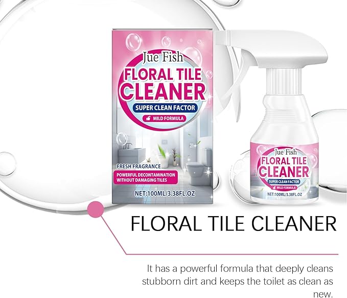 Floral Toilet Cleaner Removes Dirt Leaves Long-Lasting Fresh Scent Restores Porcelain Shine Easy To Use(3PCS)