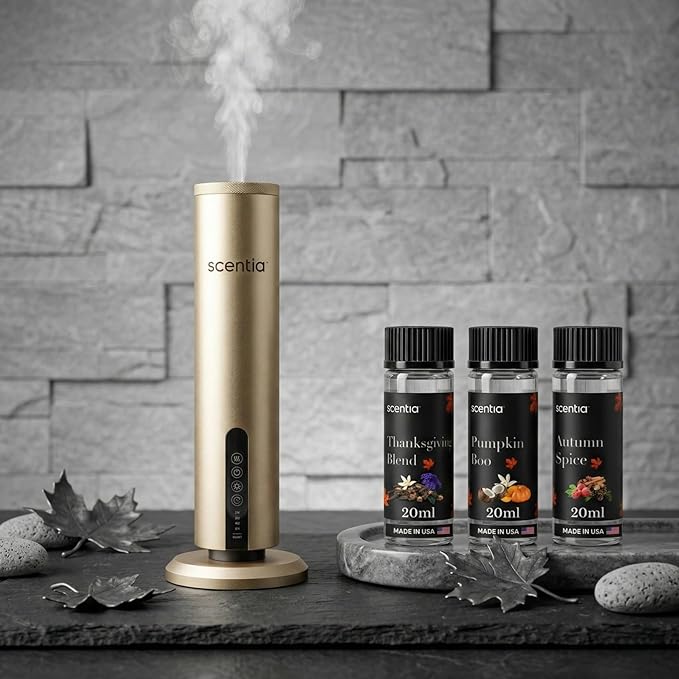 Scentia Pumpkin Vanilla Bakery Aromatherapy Diffuser Oil Collection – Essential Oil Blend for Candles Home &amp DIY Cozy Scents 3x20ml Discovery Set
