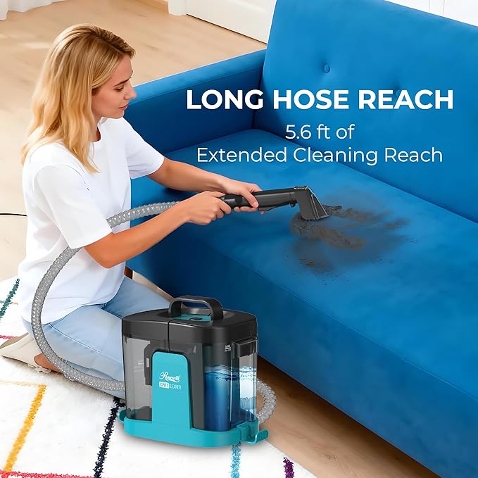Rosewill Multi-Purpose Portable Carpet and Upholstery Cleaner Powerful Suction 17 KPa Spot Cleaner 550W Motor Car and Auto Detailer Stain/Spot Remover Versatile Use: Carpet Sofa Pet Hair