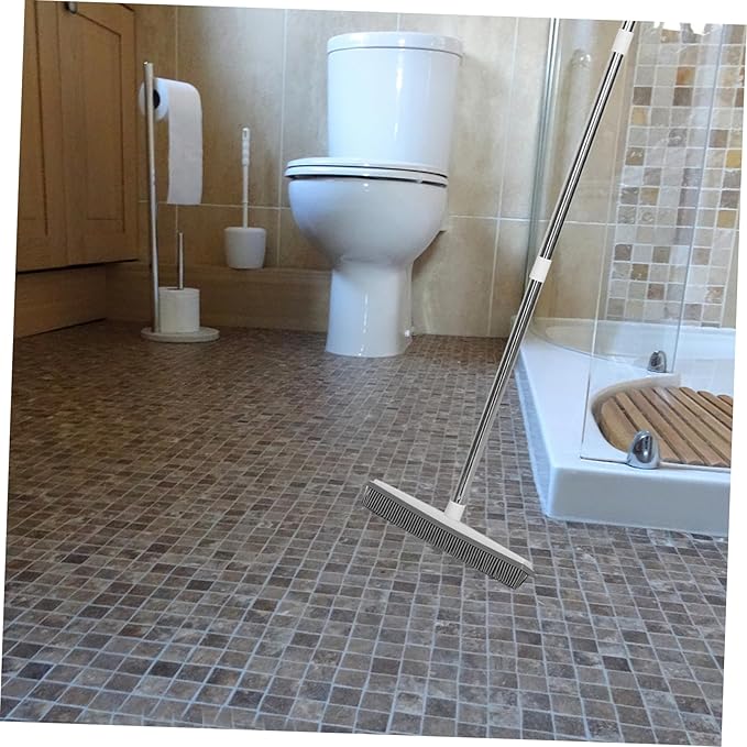 Squeegee Hair Removal Mop Multifunctional Pet Hair Broom for Floors Windows Soft Brush with TPR Efficient Cleaning Tool for Pet Owners