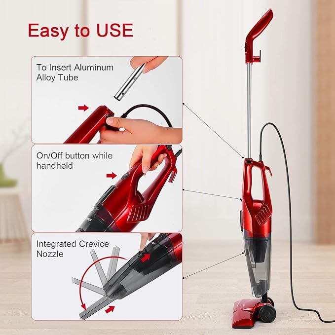 Household Vacuum Cleaner Power Suction Car Vacuum Cleaner Vertical Clean Vacuum Cleaner Handheld Sweeper Mopping Machine