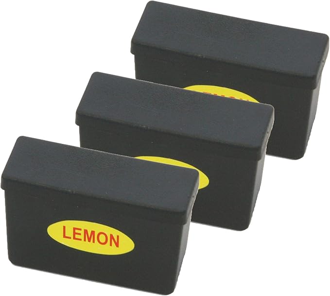 iTouchless 3-Pack Lemon Fragrance Cartidges for Bathroom Trash Cans Stops Garbage Smells Fresh Scent Fills The Room 3 Month Supply (FGLEMON3-1)
