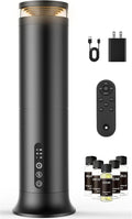 Waterless Scent Diffuser Starter Kit – Two-Fluid Nano Tech 1000 Sq Ft Coverage Aromatherapy Essential Oil Diffuser for Home Hotel Office Included 5 Scented Essential Oils Remote Control