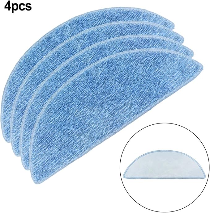 4PCS Mop .Compatible for BPMIO. B12 Robot Vacuum Cleaner Mop Part Replacement Accessories Household Cleaning Tool