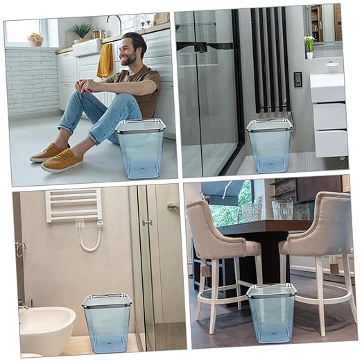 Garbage Bin Large Wastebasket for Bedroom Office Kitchen Sturdy Pp Easy to Clean