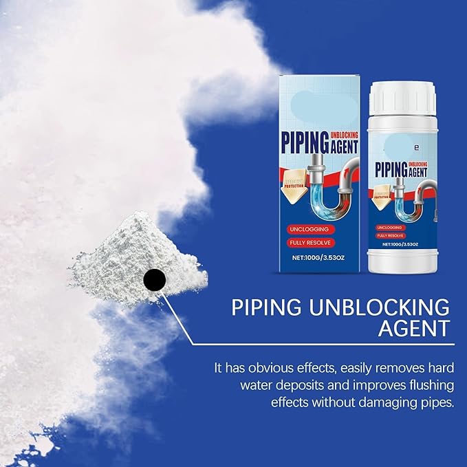 Quick-Fix Drain Cleaner - Unclog Kitchen Sinks Bathroom Drains &amp Toilets | Safe for All Pipe Types | 5-Minute Solution for Blockages(3PCS)