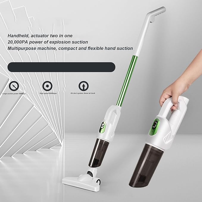 Tnfeeon Home Lightweight Mini Cleaner for Carpet and Hard Floor Cordless Stick Vacuum with Powerful Suction for Car Carpet Hardwood Floor Pet Hair Multi Surfaces Handheld Vac