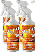 NI-712 Fresh Orange Odor Eliminator Spray (4 bottles) – Powerful Long-Lasting Odor Neutralizer – Instant Air Freshener for Home Car &amp More – Pint-Sized