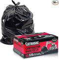 Ultrasac Heavy Duty Contractor Bags (VALUE 50 PACK/w TIES) 42 Gallon 32.75 X 47 - 3 MIL Thick Large Black Industrial Garbage Trashbags for Construction and Commercial use