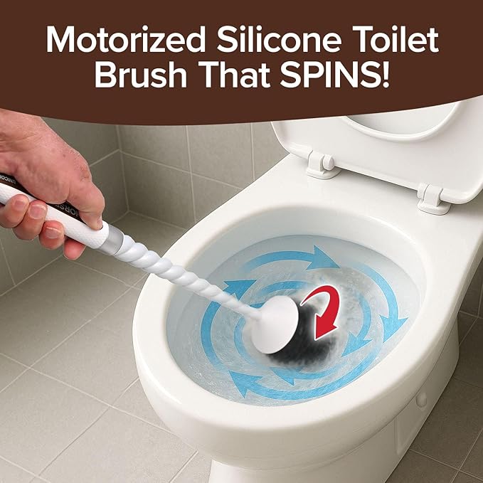 Horsepower Unicorn Electric Toilet Brush – Motorized 360° Silicone Bristles Rechargeable Cordless Power for Effortless Deep Cleaning – AS-SEEN-ON-TV