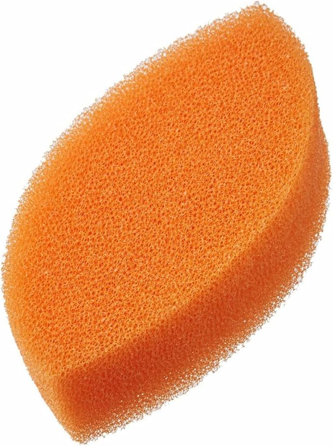 Kamenoko Sponge Do - Set of 6 - Orange - Leaf - Kitchen Sponges for Cleaning Dishes and Pans - Odor-Resistant - Made in Japan