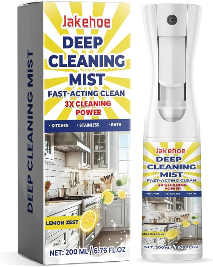 Deep Cleaning Mist Lemon Zest 200ml Fast-Acting Kitchen and Bath Cleaner 3X Cleaning Power