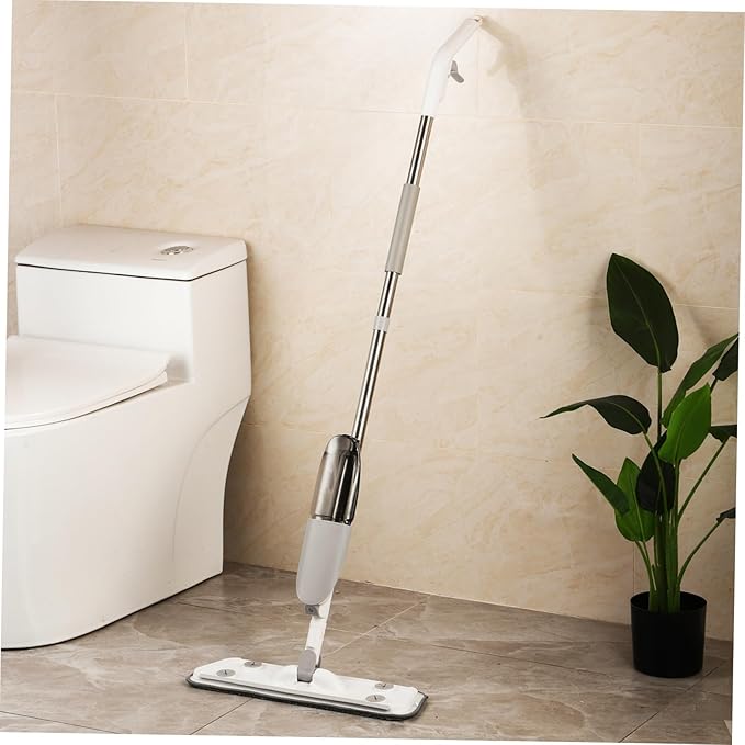 Refillable Spray Mop with Rotatable Head and Replacement Pads Versatile Wet Dry for Hardwood Tile and Marble Floors Efficient Removal with Easy to Replace