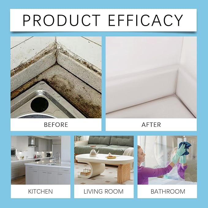 Multi-Purpose Cleaner - Gentle On Hands Tough On Grease/Dirt/Stains | All-Purpose Home Cleaning For Kitchen Bathroom Furniture Surfaces(3PCS)