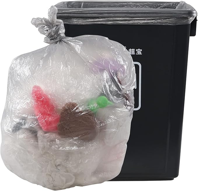 18 Gallon Large Kitchen Trash Bag Gray Garbage Bag 100 Counts