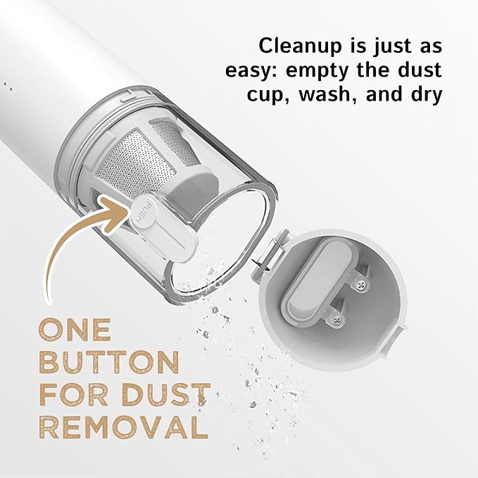 Living in a Bubble Cordless Air Duster &amp Mini Vacuum Set Portable Handheld Wireless Vacuum for Car/Van