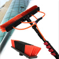 Long Handle Retractable Water Brush 9m Telescopic Pole Window Glass Cleaning Brush Solar Panel Cleaning Brush Water Fed Brush
