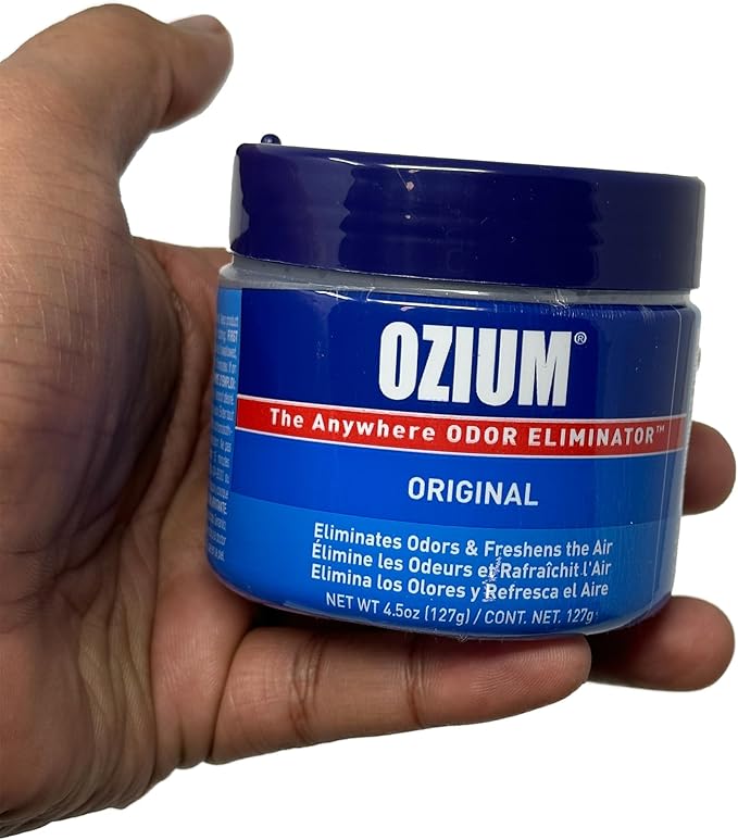 Ozium Air Sanitizer 4.5 oz Gel: Odor Eliminator for Strong Odor Car Air Freshener (Original 1 Pack)