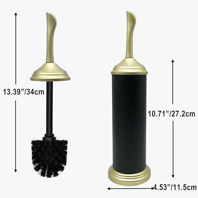 Vince Camuto Toilet Bowl Brush with Holder Durable Bathroom Cleaning Tool Modern Design for Easy Toilet Maintenance Bathroom Cleaner Brush for Efficient Cleaning and Hygiene