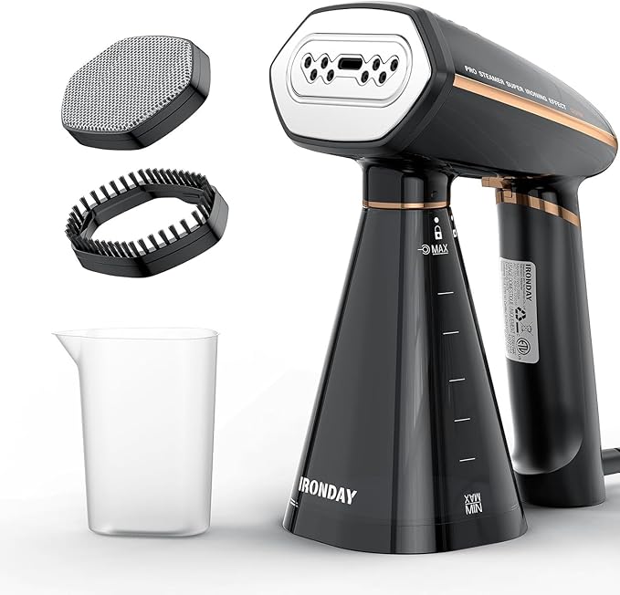 Steamer for Clothes 1200W Portable Handheld Garment Steamer&ampIron 2-in-1 with Fast Heat-up Auto-Off 350ml Water Tank Powerful Foldable Handle Clothes Steamer Compact Size for Travel Home