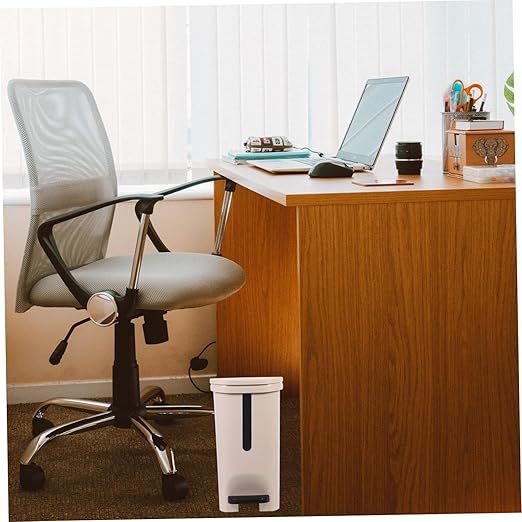 HANABASS Trash Can Foot Pedal Household Waste Basket Capacity Design for Kitchen Bathroom Office Excellent Craftsmanship and Practical Use
