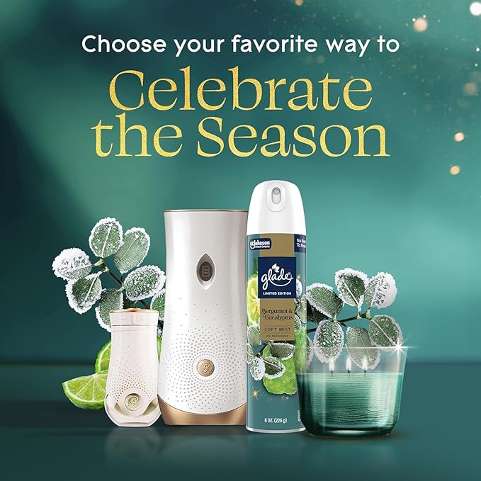 Glade PlugIns Scented 2-Count Oil Refills 6 Pack Bergamot &amp Eucalyptus 0.67 oz