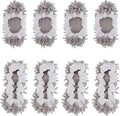 8 Pcs Mop Slippers Socks Floor CleaningMicrofiber Shoe Covers dust Washable Reusable for Woman Man House Kitchen (Grey)