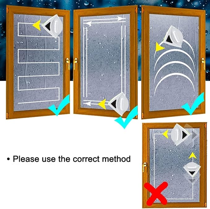 Glass Cleaning Tools Magnetic Window Cleaner Home Double Sided Glass for High Thickness 3-30Mm3~8mm