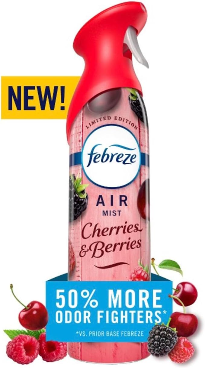 Febreeze Air Effects Air Freshner Limited Edition Spring Fresh Scents Summer Fresh Scents 3-pack of spray (Summer Variety)