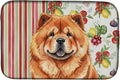 Caroline's Treasures Red Chow Chow Vegetables Dish Drying Mat Absorbent Dish Drying Mat Pad for Kitchen Counter Dish Drainer Mat for Countertop 14 x 21 Multicolor