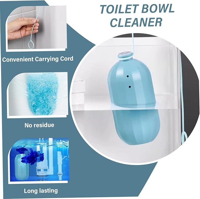 Toilet Bowl Cleaners with Lift 3Pcs Automatic Long Lasting Toilet Tank Cleaner with Fresh Scents 250g Multiple in One Cleaner in Bottle for Home Hotel Home Decor