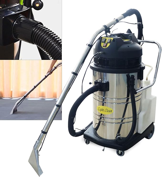 Commercial Carpet Cleaner Machine 2110W 60L Industrial Carpet Cleaner Professional Commercial Carpet Extractor Vacuum Washing Machine for Sofa Curtain Floor Home Hotel