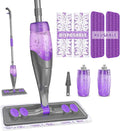 Spray Mop for Floor Cleaning with 2 Washable + 2 Disposable Pads &amp 520ML Refillable Bottle Bundles